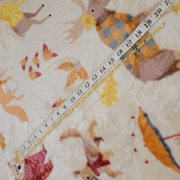 💛 NEW!!! GOLD PLATED STERELING SILVER NECKLACE CHAIN CHOKER WOMAN MEN UNISEX - Picture 8 of 8